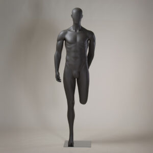 manichino uomo stretching running