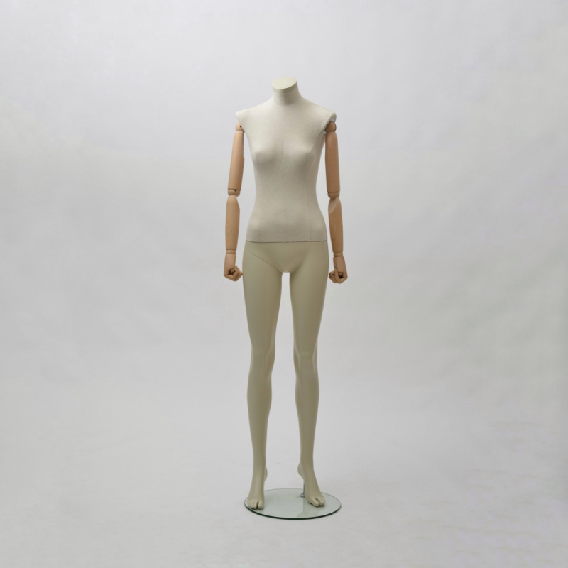 Mannequin Réglable Femme 36-44 En Bois Professionnel Avec Accessoires - Segnaorli Et Mètre Inclus