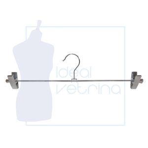 appendino o gruccia alluminio capospalla ideal vetrina abiti donna uomo industrial con pinze metallo